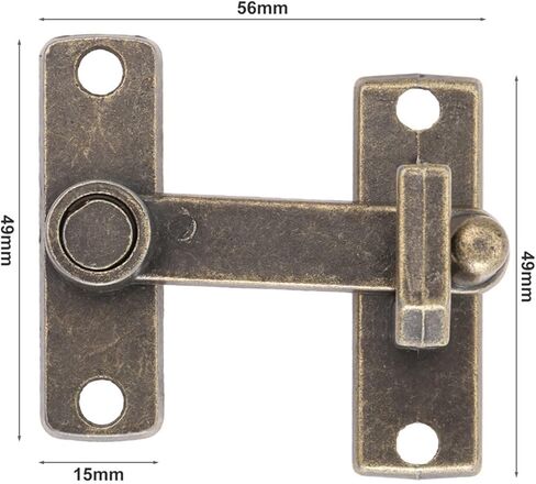 قفل المزلاج حارس المزلاج قفل الباب انزلاق القفل مقبض المعادن الباب المزلاج المنزل السلامة المنزل الترباس مع مسامير باب المنزل الأجهزة in Kuwait