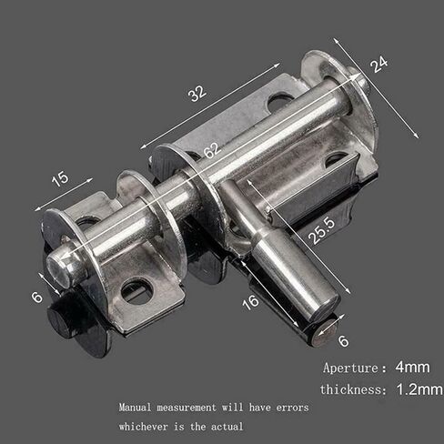 قفلات الأبواب ومزالج الباب الفولاذ المقاوم للصدأ مزلاج البراغي المنزلق الصلبة مزلاج HASP Home Home Haberware Gate Lock Safety Safety Door Lock in Kuwait