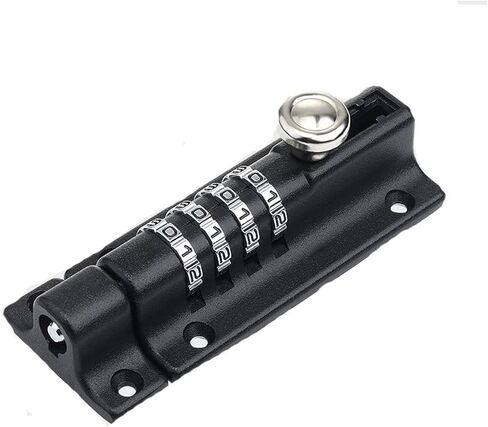 قفلات الأبواب ومزالج الزنك سبيكة كلمة مرور قفل سوداء الفضة الترباس الأمن مزيج الباب مجموعة قفل القفل في الهواء الطلق أجهزة بوابة الخشب (الفضة) in Kuwait