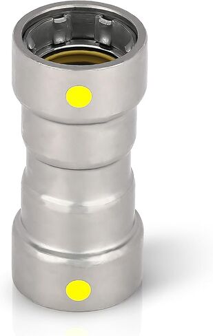 1-Pack EFIELD 1-Inch Carbon Steel Press Straight Coupling, P X P Press Connection, for Carbon Steel Pipe,(CS003) in Saudi Arabia