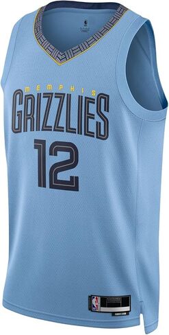 Outerstuff Ja Morant Memphis Grizzlies NBA Kids Youth 8-20 Virt Blue Dettion Edition Swingman Jersey in Saudi Arabia