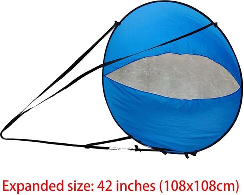 Kayak Wind Sail Kit للاستخدام مع نافذة شفافة للزوارق القابلة للنفخ والزوارق in Kuwait