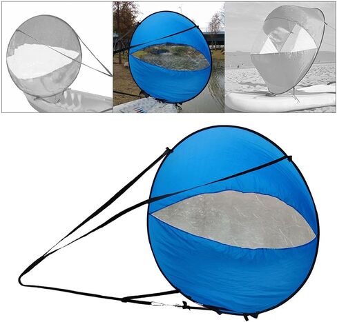 Kayak Wind Sail Kit للاستخدام مع نافذة شفافة للزوارق القابلة للنفخ والزوارق in Kuwait