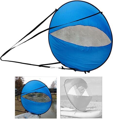 Kayak Wind Sail Kit للاستخدام مع نافذة شفافة للزوارق القابلة للنفخ والزوارق in Kuwait