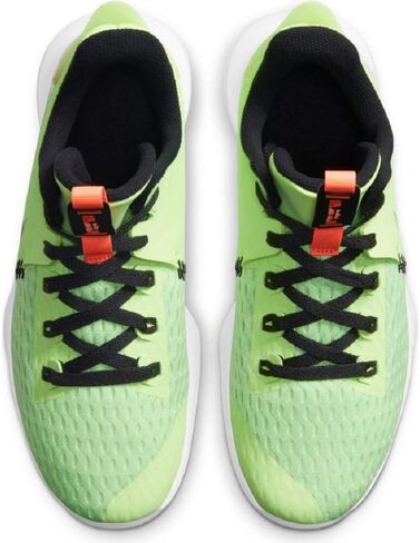 Nike Men's Lebron Witness 5 Basketball Shoes Lime Glow/Bright Mango/White/Black CQ9380-300 (Numeric_10) in Saudi Arabia