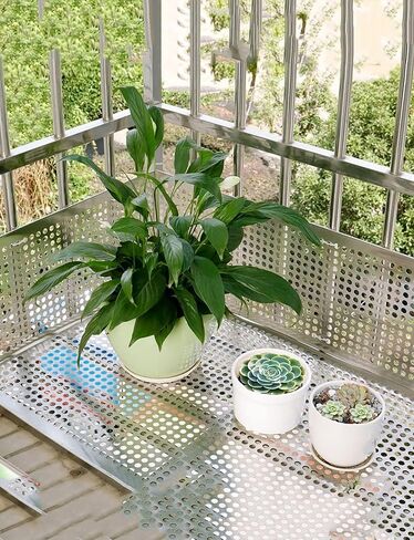 Stainless Steel Expanded Metal Mesh Sheet, Perforated Grid for Balcony Railing Decoration & Safety, Leakproof Protection Pad (100cm x 60cm) in Saudi Arabia
