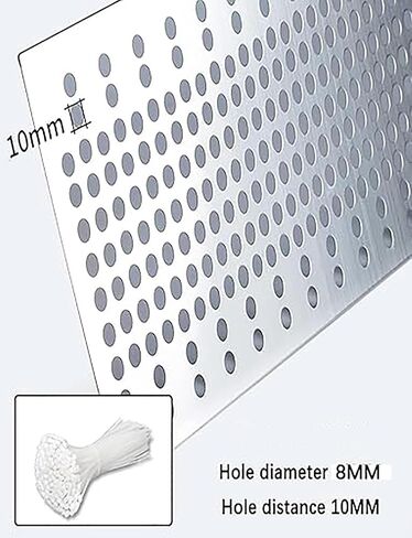 Stainless Steel Expanded Metal Mesh Sheet, Perforated Grid for Balcony Railing Decoration & Safety, Leakproof Protection Pad (100cm x 60cm) in Saudi Arabia