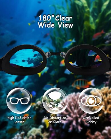 Kids Swim Goggles, Anti-fog and UV Protection with Swim Cap for Age 3-15 Youth Boys Girls Toddler in Kuwait