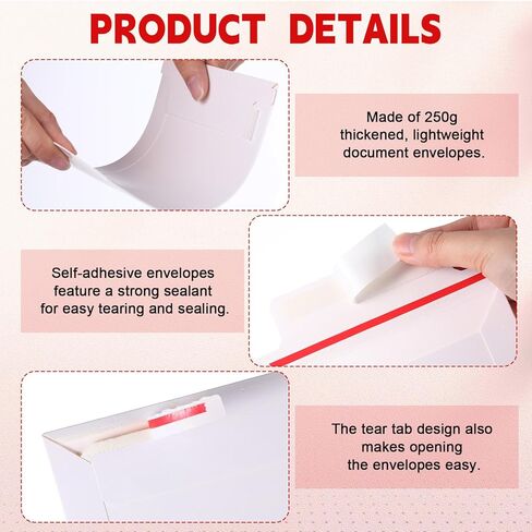 Honoson 201 PCS Card Card Protector Protector 100 PCS 7 × 5.1 بوصة مظاريف بطاقة تداول البريد 100 من الورق المقوى المموج الكثيف ، 1 لا ينحني ملصقًا للبريد الإبلاغ عن لوازم الحامي. in Saudi Arabia