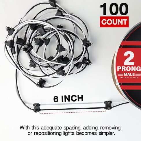 TMH 20 Count من "2-prog male" تسخير الأسلاك لفة 18 Gauge-6 "تباعد قابس رصاصة مزدوجة الذك in Kuwait