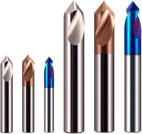 1Pcs 60/90/120 Degree Solid Carbide Countersink Chamfer Drill Bits Center Spotting Location Guide Hole Machine Tools(4x50(120 Degree)) in Saudi Arabia