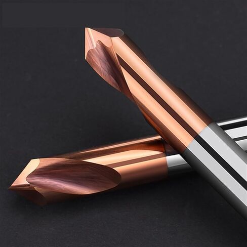 90 Degree 3mm-20mmx100mm Solid Carbide Chamfer Countersink Drill Bits Center Spotting Location Bit 3/4/5/6/8/10/12/14/16/18/20mm 1Pcs(Carbide HRC55,5x100mm) in Saudi Arabia