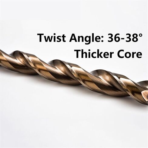 5pcs 2mm-13mm cobalt bits long الحفر Hssco M35 حفر حفرة عميقة عن طريق مقاوم المقاوم للصدأ من الفولاذ الصلب الحديد (8.5x165mm 5pc) in Saudi Arabia