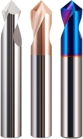 90 Degree Solid Carbide Chamfer Countersink Chamfer Drill Bits Center Spotting Location Hole Drill Bit 3/4/5/6/8/10/12mm 1Pcs(Carbide HRC55,3mm) in Saudi Arabia