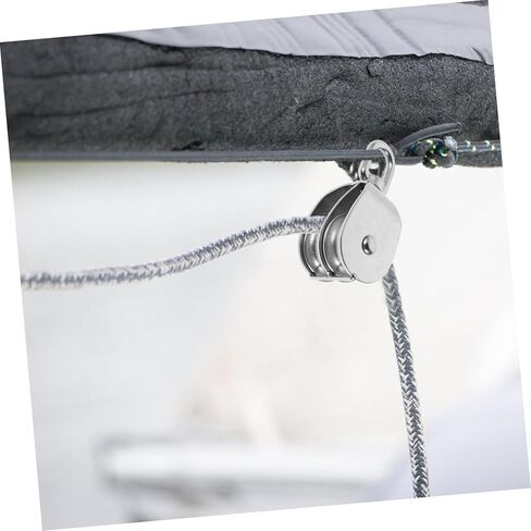 TOYANDONA Heavy Duty Stainless Steel Dual Pulley Block for Use High Load Capacity Rope Pulley Wheel for Efficient Lifting and Traction Harsh Environments Easy Installation in Saudi Arabia
