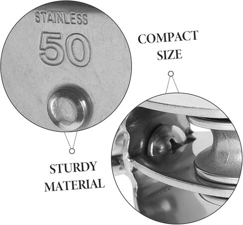 TOYANDONA Heavy Duty Stainless Steel Dual Pulley Block for Use High Load Capacity Rope Pulley Wheel for Efficient Lifting and Traction Harsh Environments Easy Installation in Saudi Arabia