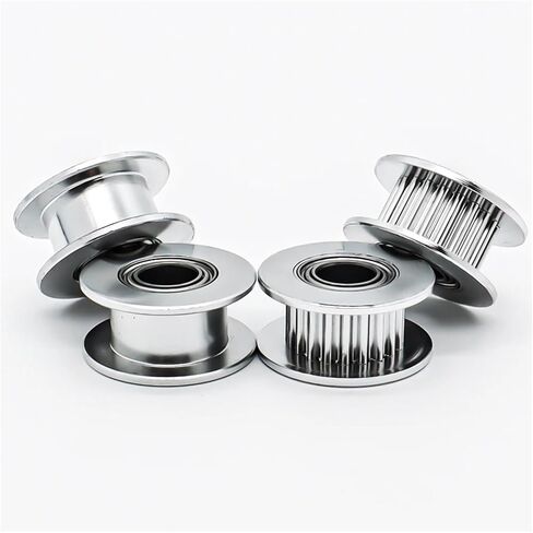 16T Teeth 2GT Idler Pulley Synchronous Wheel Bore 3mm with Bearing 2MGT Belt Width 6/10mm GT2 Timing Pulley 3D Printer Parts(Bore 3mm with Teeth,5pcs,6mm-Silver) in Kuwait