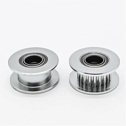 16T Teeth 2GT Idler Pulley Synchronous Wheel Bore 3mm with Bearing 2MGT Belt Width 6/10mm GT2 Timing Pulley 3D Printer Parts(Bore 3mm with Teeth,5pcs,6mm-Silver) in Kuwait