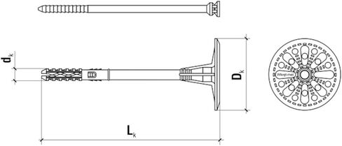 LTX Universal Insulator Fixing Dowel Diameter 10 x 110 mm Hammer with Nylon Nail Short Expansion Area, Plastic Hitting Dowels Pack of 200 in Saudi Arabia