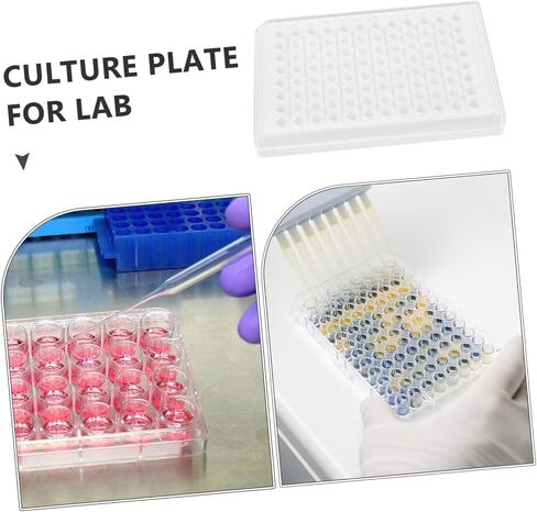 Cabilock 96 Hololes Lab Tissue Plate Wells Cells Plate for Lab Plastic Cell Rack in Saudi Arabia
