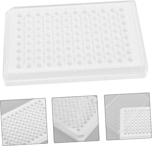 Cabilock 96 Hololes Lab Tissue Plate Wells Cells Plate for Lab Plastic Cell Rack in Saudi Arabia
