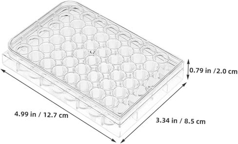 Cabilock 2pcs Multi-Functional Lab Equipment Plate Cell Culture Tray Lid Efficient Experimental Performance Save in Saudi Arabia