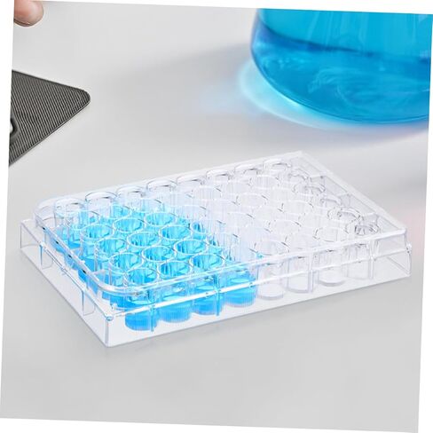 Cabilock 2pcs Multi-Functional Lab Equipment Plate Cell Culture Tray Lid Efficient Experimental Performance Save in Saudi Arabia