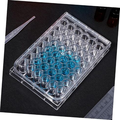 Cabilock 2pcs Multi-Functional Lab Equipment Plate Cell Culture Tray Lid Efficient Experimental Performance Save in Saudi Arabia