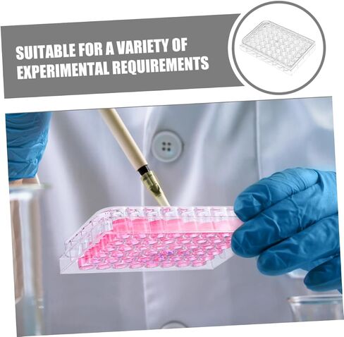 Cabilock 2pcs Multi-Functional Lab Equipment Plate Cell Culture Tray Lid Efficient Experimental Performance Save in Saudi Arabia
