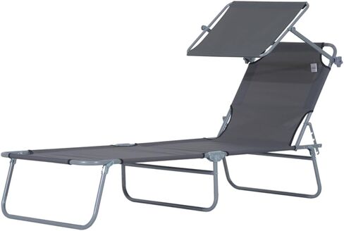 Folding Lounge Chairs, Oxford Beach Chair Gray in Saudi Arabia