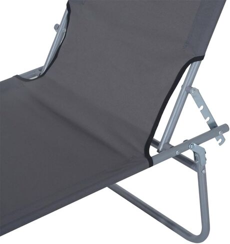 Folding Lounge Chairs, Oxford Beach Chair Gray in Saudi Arabia