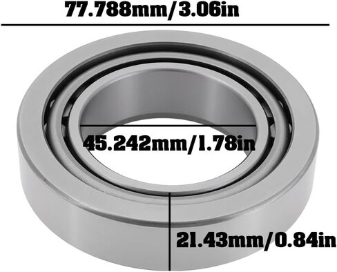 Tapered Roller Bearing & Race Set LM603049/LM603012, 45.242mm x 77.788mm x 21.43mm in Saudi Arabia