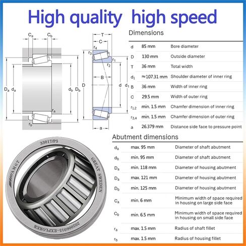 1Pcs Bearing 32214 30216 33017 33114 Tapering Bearing(30216) in Kuwait