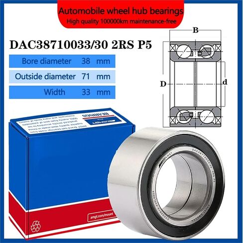 1Pcs Wheel Hub Bearing DAC38710033/30 94-99 96-03 90369-38006 DAC3871W-2CS70(DAC38710033-30 P5) in Saudi Arabia