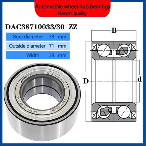 1Pcs Wheel Hub Bearing DAC38710033/30 94-99 96-03 90369-38006 DAC3871W-2CS70(DAC38710033-30 P5) in Saudi Arabia