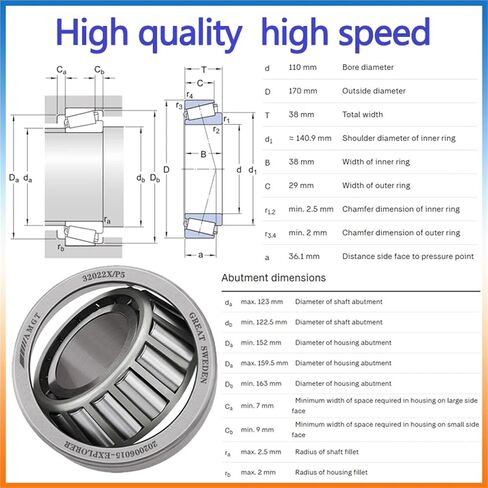 1Pcs Bearing 30219 32022X 33118 32024X 31315 Tapering Bearing(31315) in Kuwait