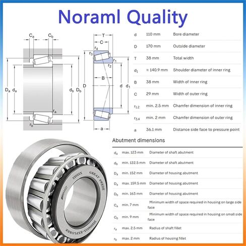 1Pcs Bearing 30219 32022X 33118 32024X 31315 Tapering Bearing(31315) in Kuwait