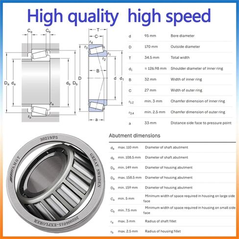 1Pcs Bearing 30219 32022X 33118 32024X 31315 Tapering Bearing(31315) in Kuwait