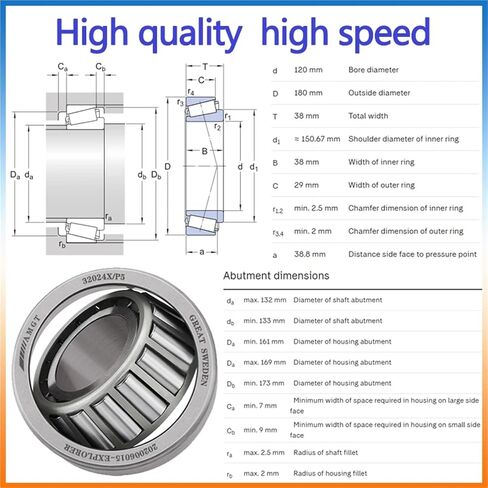 1Pcs Bearing 30219 32022X 33118 32024X 31315 Tapering Bearing(31315) in Kuwait