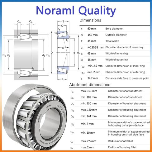1Pcs Bearing 30219 32022X 33118 32024X 31315 Tapering Bearing(31315) in Kuwait