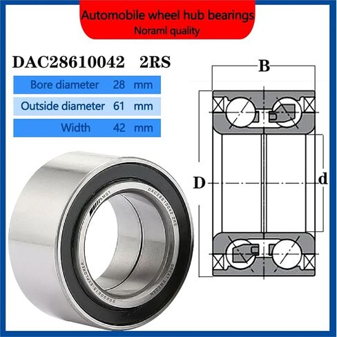 1Pcs Wheel Hub Bearing DAC28610042 90369-28005 '90369-28006 '90369-28001 EE90 Back 28BWD01(DAC28610042-2Z) in Saudi Arabia