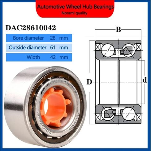 1Pcs Wheel Hub Bearing DAC28610042 90369-28005 '90369-28006 '90369-28001 EE90 Back 28BWD01(DAC28610042-2Z) in Saudi Arabia
