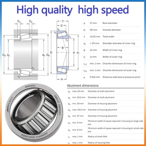 1Pcs Bearing 30202 30203 30302 32004X Tapering Bearing(30202P5) in Kuwait