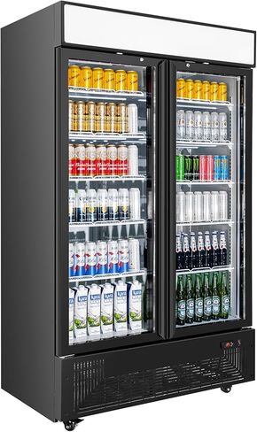 6.5 Cu.ft Beverage Beverage Beverage Door Glass Door مستقيم مع عرض ثلاجة مع أرفف قابلة للتعديل وضوء LED لمكتب متجر مطعم Store Store in Saudi Arabia