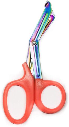 الجراحة عبر الإنترنت الشاقة على الطراز العسكري الصدمة EMT مقصات متعددة القوس قوس قزح مقص ضمادة - مثالية للمسعفين ، EMTS ، الممرضات ، طلاب الطب (الأرجواني) in Kuwait