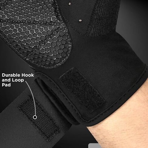 RDX Workout Gloves, 15-Inch Long Support Strap Anti Slip Palm Protection with 3 Wrist Alignment Plates, Powerlifting Deadlifting Bodybuilding Gym Fitness, Weight Lifting Exercise Training, Men Women in Saudi Arabia