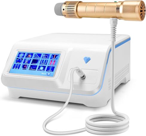 آلة علاج الصدمة ، آلة علاج الصدمات خارج الجسم ، مدلك العضلات العميقة الصدمة لتخفيف الآلام مريح （أبيض） in Saudi Arabia