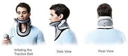 DDS ، Inc. Max Grad Twlar Reck Brace لتقليل الانزعاج ، وأجهزة إزالة الضغط على الرقبة للأعصاب المقرصنة ، ونقالة ، ودعم هواء ، ومحاذاة للعمود الفقري الرحم (13 "-16.5") in Saudi Arabia