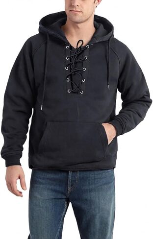 Men's Hoodies Pullover Tactical Hoodies for Men Quarter Drawstring Sweatshirts with Pocket Suitable for Gym Athletic in Saudi Arabia