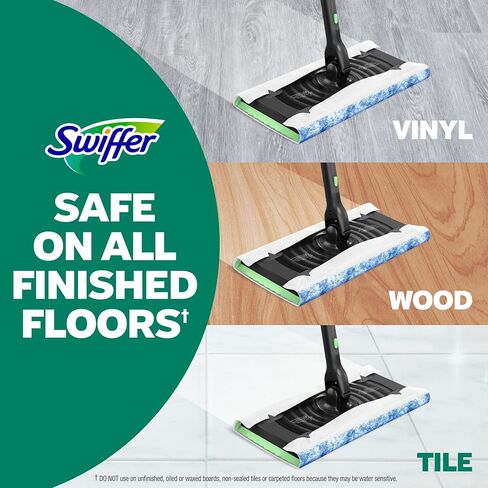 Swiffer Sweep + Mop, Wet Pads Refill, Floor Cleaner, Cleaning Cloths, Heavy Duty, Fresh, 20ct in Saudi Arabia